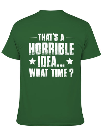 Unisex Cotton T-Shirt with Back Heat Transfer Printxb4432ekq12c