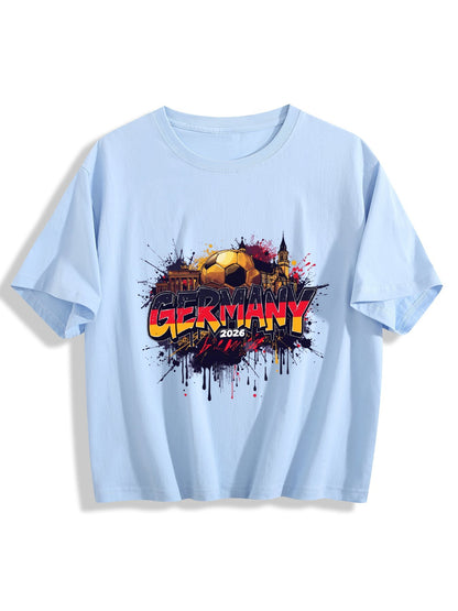 World Cup 2026 Women's Crop Top T-Shirt Germant