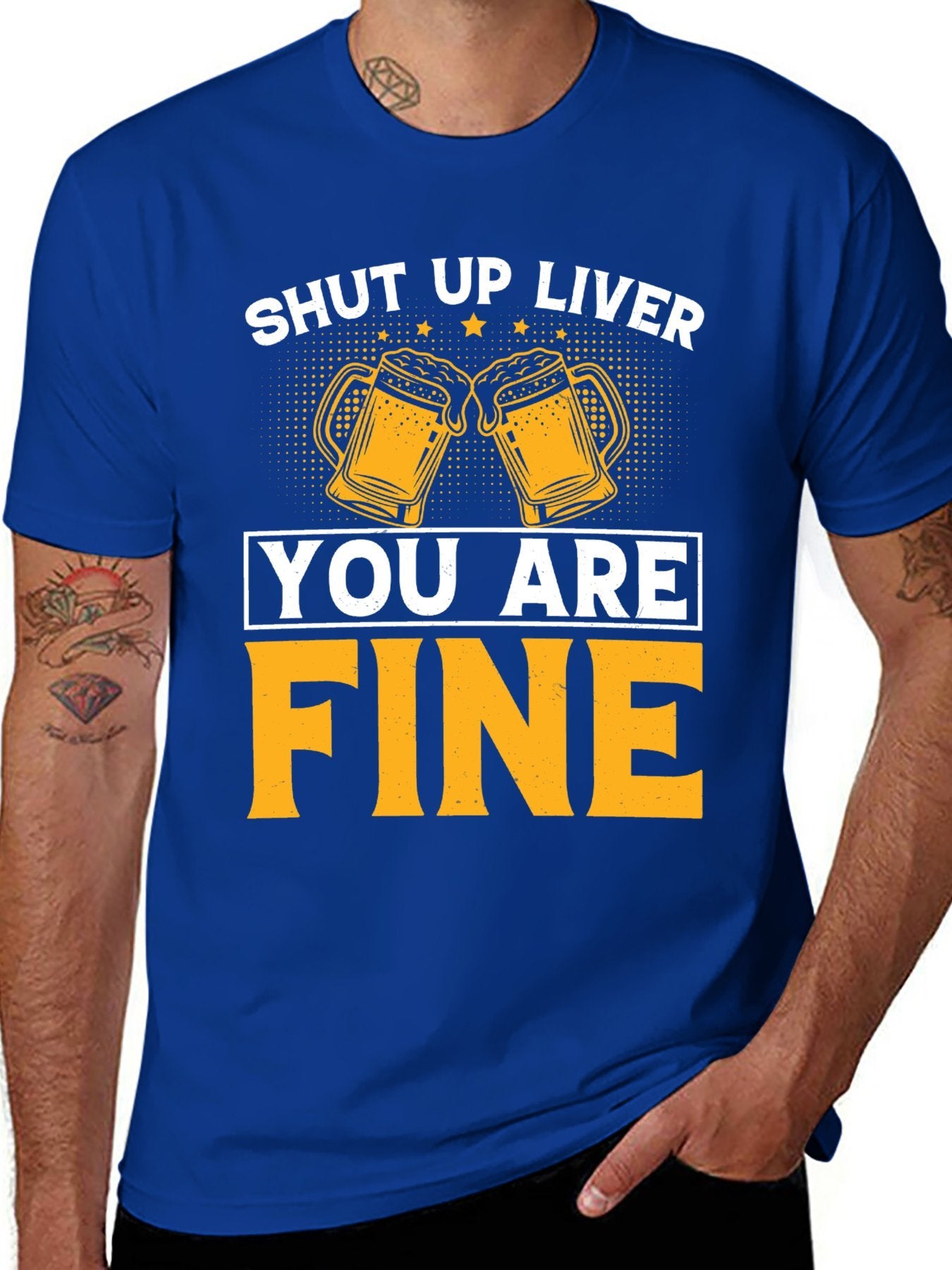 Unisex Cotton T-Shirt with Front Heat Transfer Printxb4v2e3oen2v