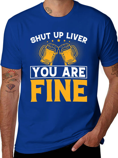 Unisex Cotton T-Shirt with Front Heat Transfer Printxb4v2e3oen2v