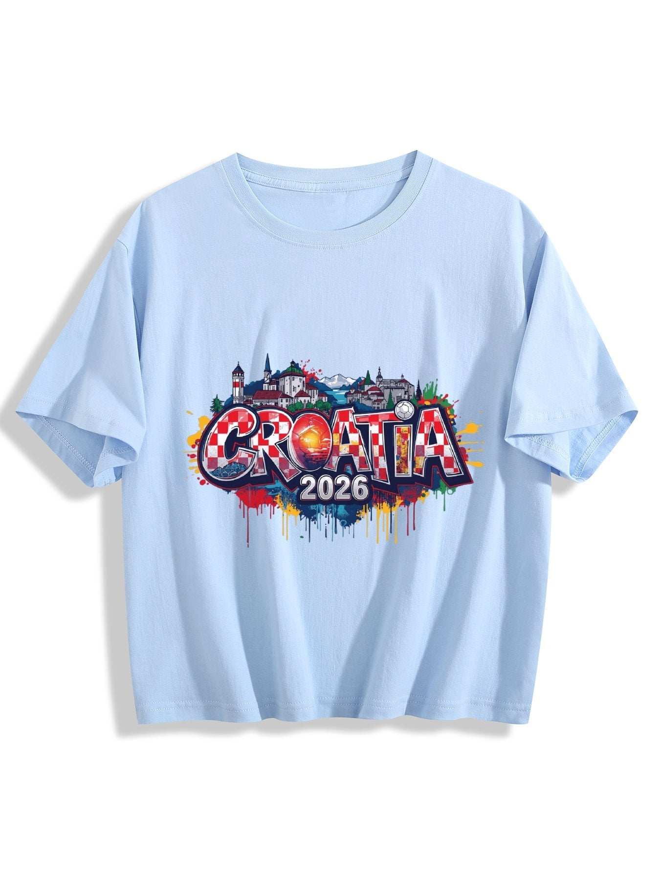 World Cup 2026 Women's Crop Top T-Shirt Croatia