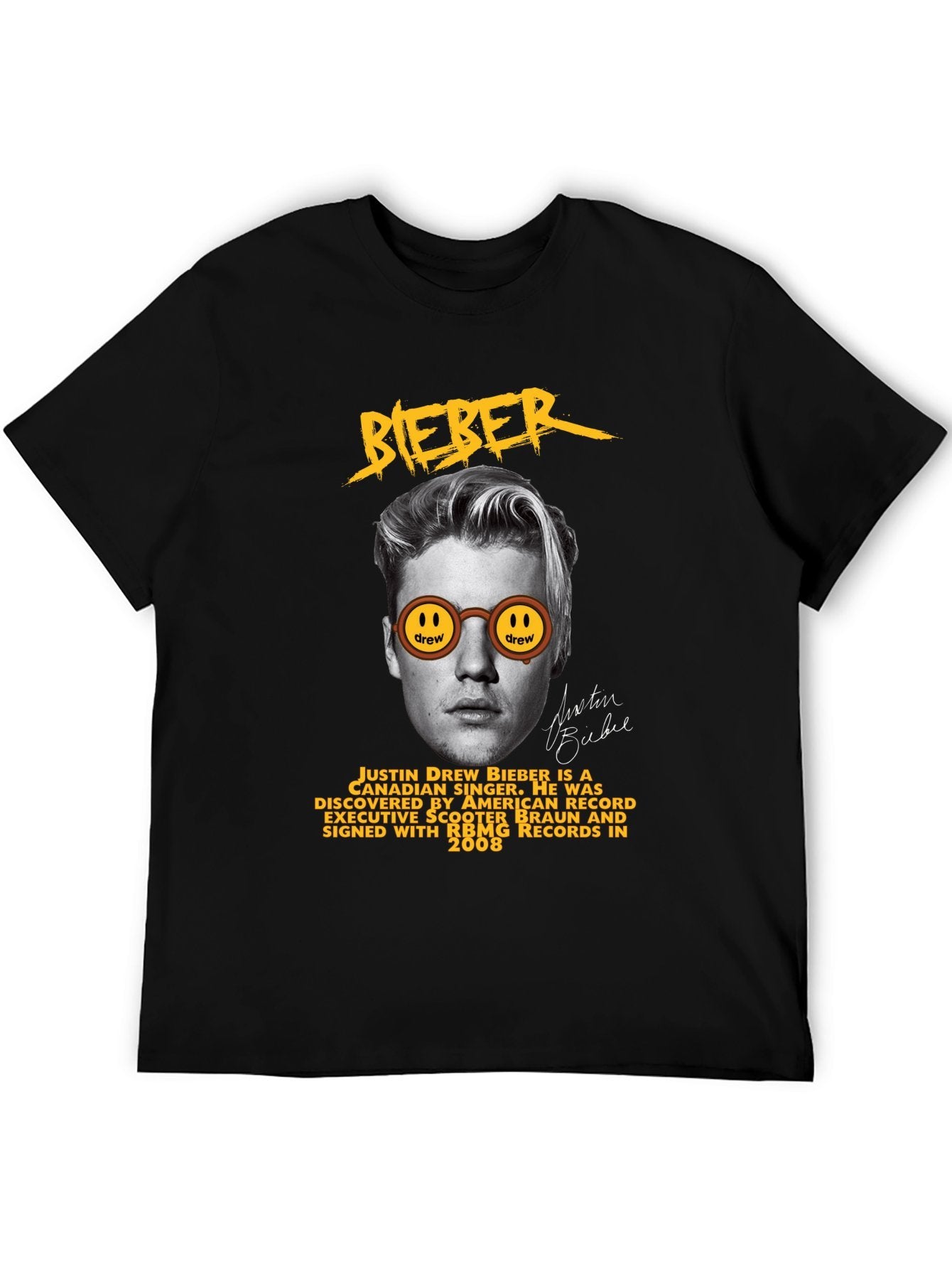 Music Unisex Cotton T-Shirt with Front Heat Transfer Print Xbbxo2q4v5ye