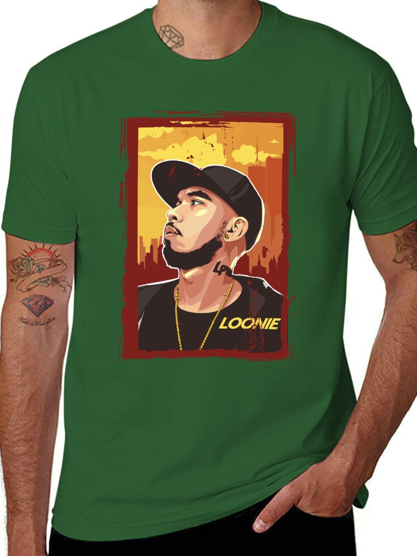 Music Unisex Cotton T-Shirt with Front Heat Transfer Print Xbbxy2mtjzbc