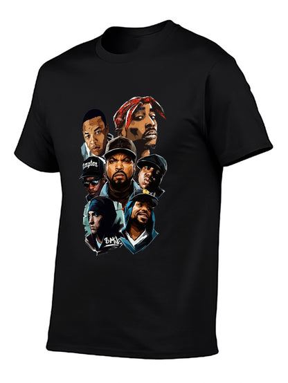 Music Unisex Cotton T-Shirt with Front Heat Transfer Print Xbbxy8ygg3qx