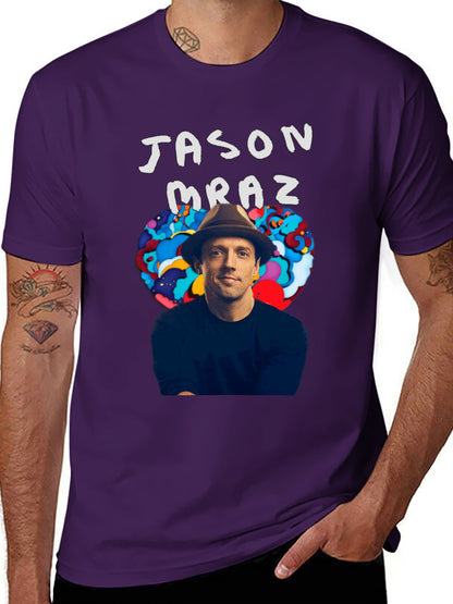 Music Unisex Cotton T-Shirt with Front Heat Transfer Print Xbbxosuzexyv