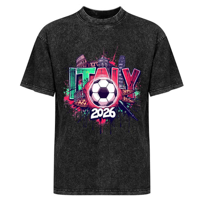 2026 World Cup Cotton T-Shirt Italy