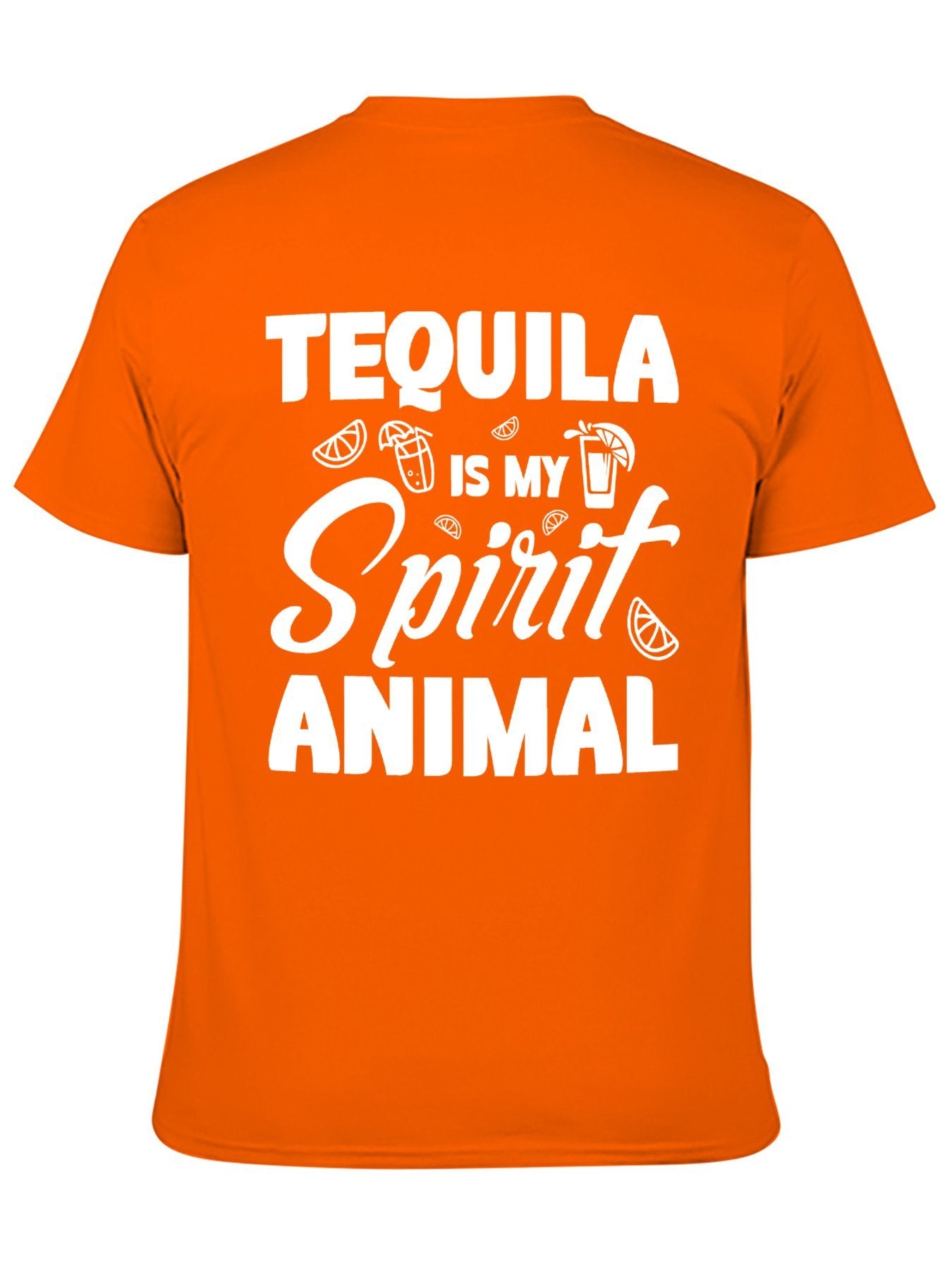 Unisex Cotton T-Shirt with Back Heat Transfer Printxb4432k8ldne