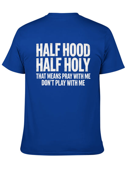 Unisex Cotton T-Shirt with Back Heat Transfer Printxgs959nxpfo6