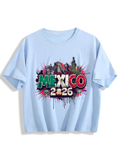 World Cup 2026 Women's Crop Top T-Shirt Mexico