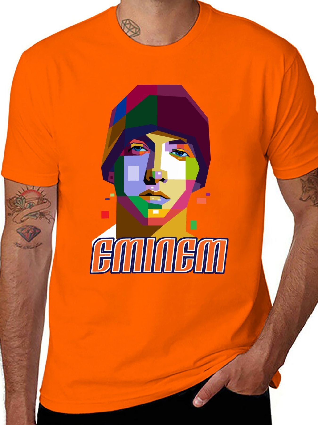 Music Unisex Cotton T-Shirt with Front Heat Transfer Print Xbbxy8fbxc5u