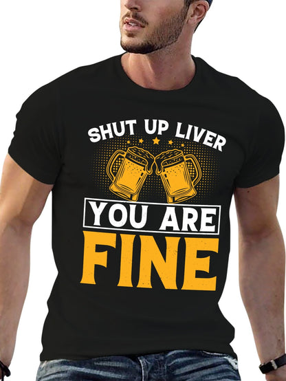 Unisex Cotton T-Shirt with Front Heat Transfer Printxb4v2e3oen2v