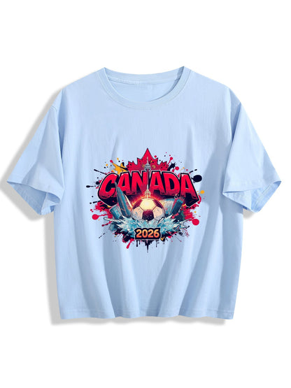 World Cup 2026 Women's Crop Top T-Shirt Canada
