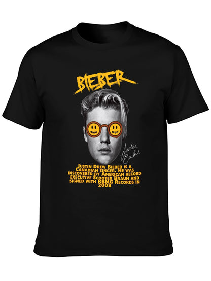 Music Unisex Cotton T-Shirt with Front Heat Transfer Print Xbbxo2q4v5ye