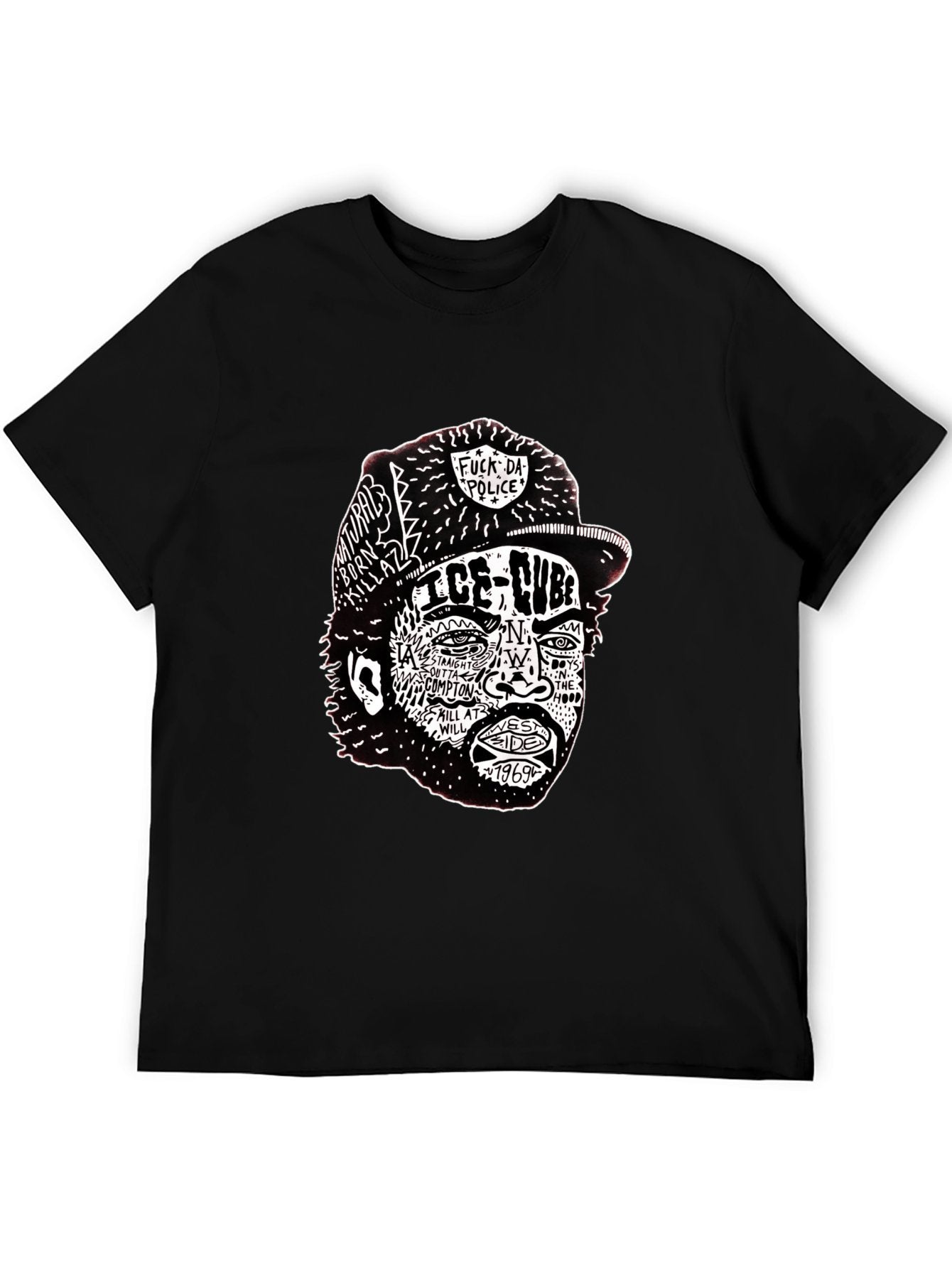 Music Unisex Cotton T-Shirt with Front Heat Transfer Print Xbb95q7ftsr1