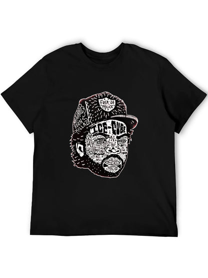 Music Unisex Cotton T-Shirt with Front Heat Transfer Print Xbb95q7ftsr1