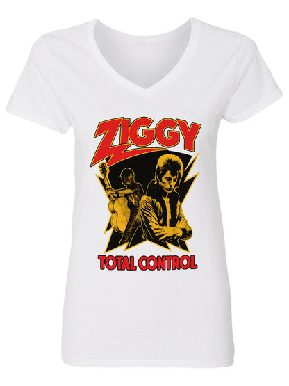 V-neck Women's Cotton T-shirt ZIGGY TOTAL CONTROL