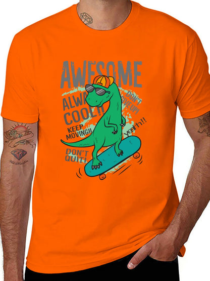 Funny Animals Unisex Cotton T-Shirt with Front Heat Transfer Print Xg2wds685qxg