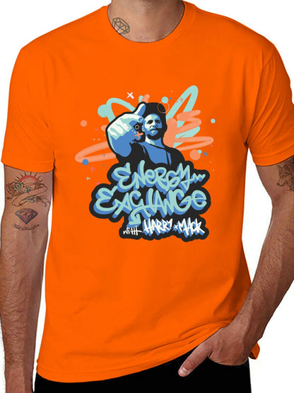 Music Unisex Cotton T-Shirt with Front Heat Transfer Print Xbbxy823oqtp