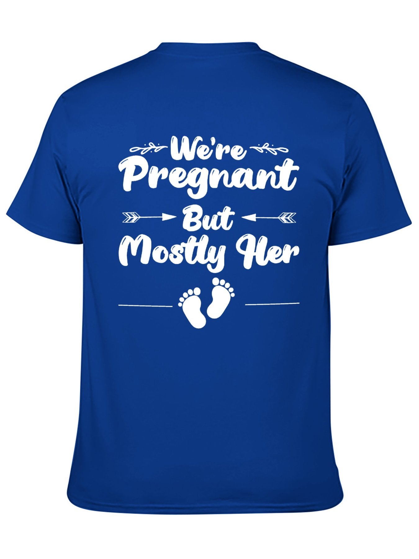 Unisex Cotton T-Shirt with Back Heat Transfer Printxb9hzy6outwe