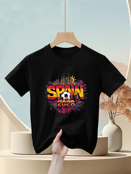 Wolrd Cup 2026 Children's T-shirt Spain