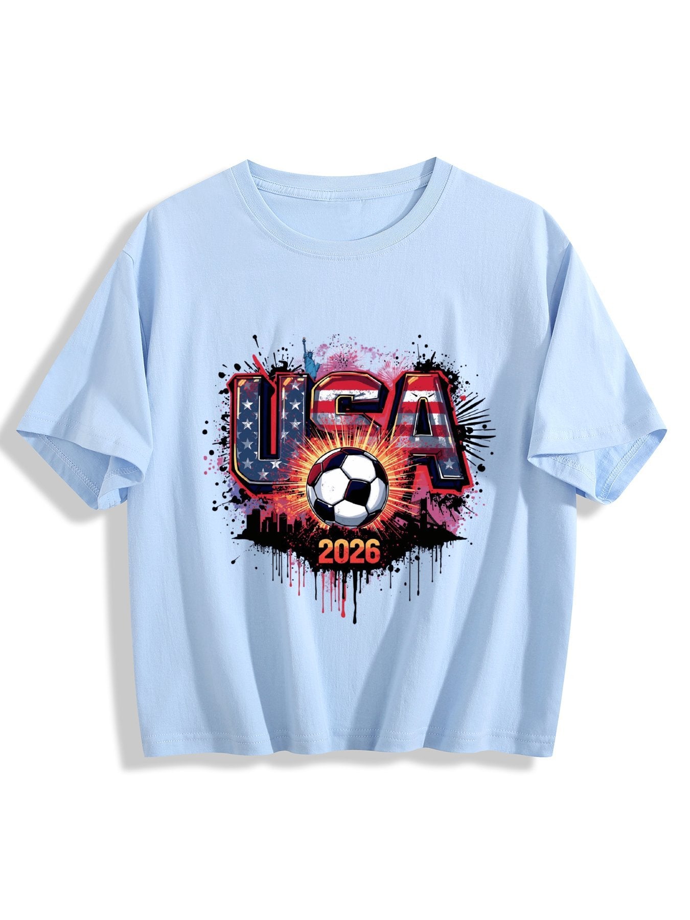 World Cup 2026 Women's Crop Top T-Shirt USA