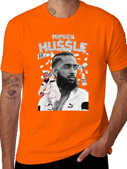 Music Unisex Cotton T-Shirt with Front Heat Transfer Print Xbbxo2zhxbkp