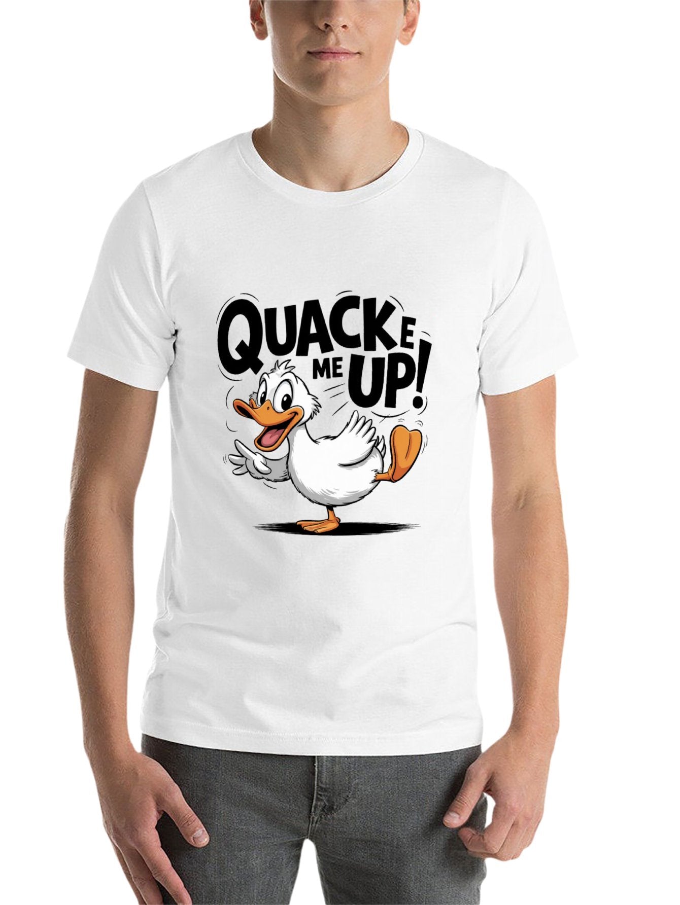 Funny Animals Unisex Cotton T-Shirt with Front Heat Transfer Print Xg2wdskdmg6q