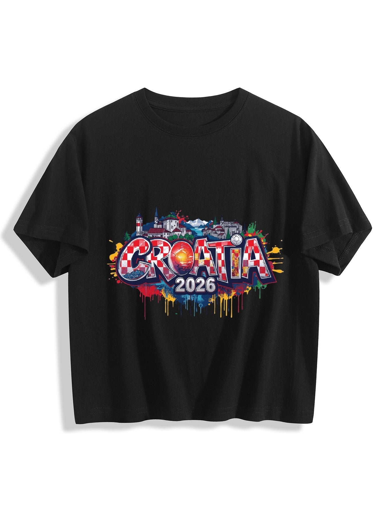 World Cup 2026 Women's Crop Top T-Shirt Croatia