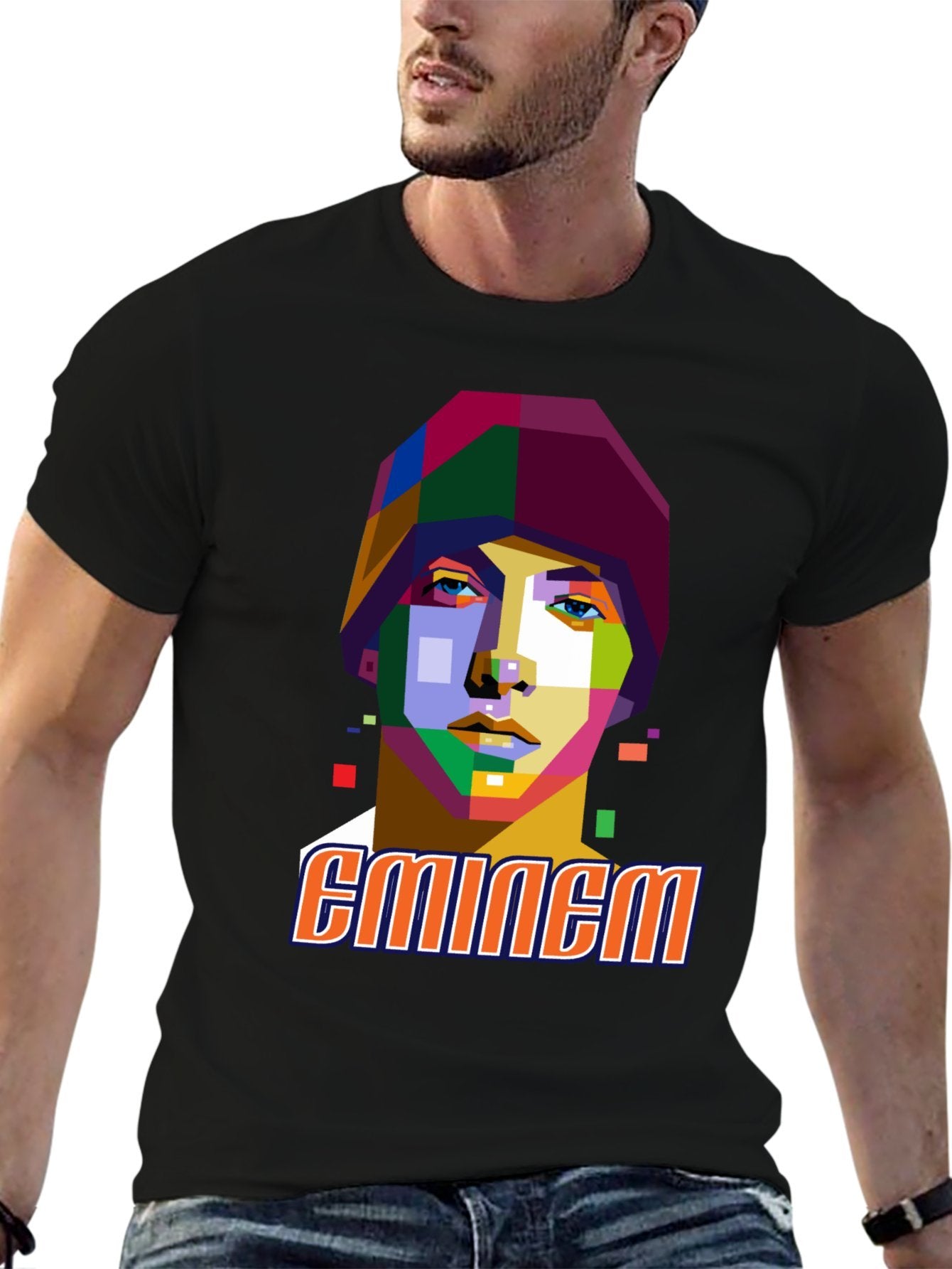 Music Unisex Cotton T-Shirt with Front Heat Transfer Print Xbbxy8fbxc5u