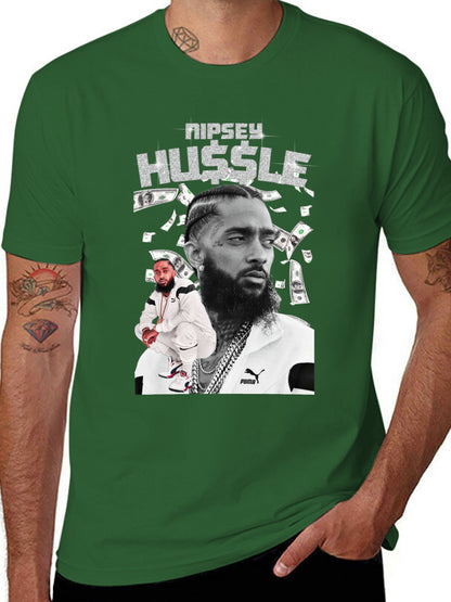 Music Unisex Cotton T-Shirt with Front Heat Transfer Print Xbbxo2zhxbkp
