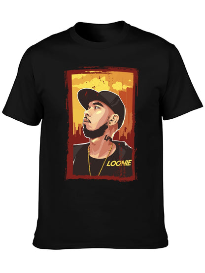 Music Unisex Cotton T-Shirt with Front Heat Transfer Print Xbbxy2mtjzbc