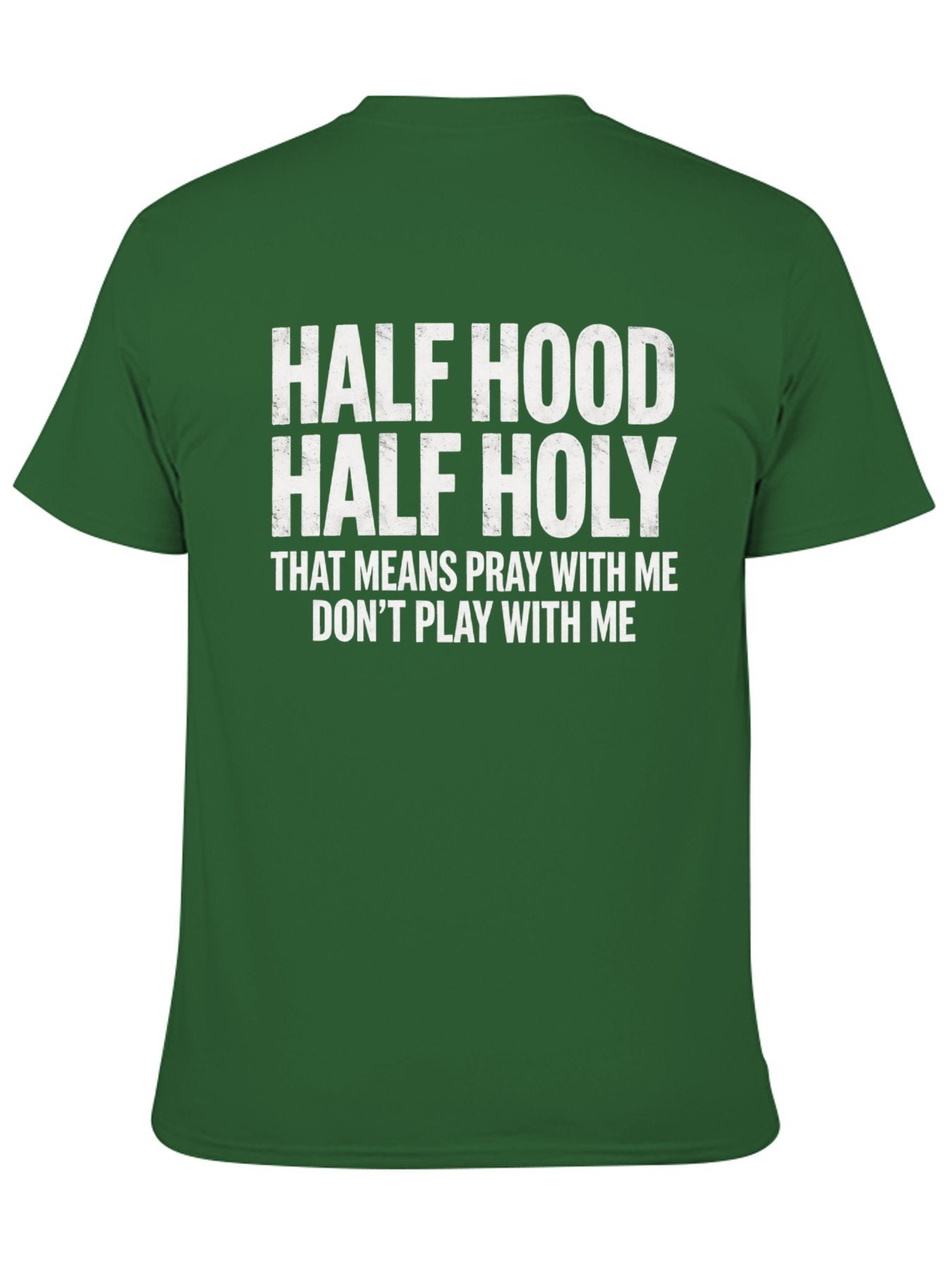 Unisex Cotton T-Shirt with Back Heat Transfer Printxgs959nxpfo6