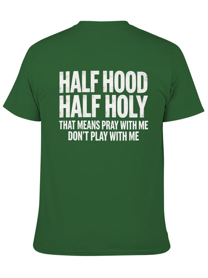 Unisex Cotton T-Shirt with Back Heat Transfer Printxgs959nxpfo6