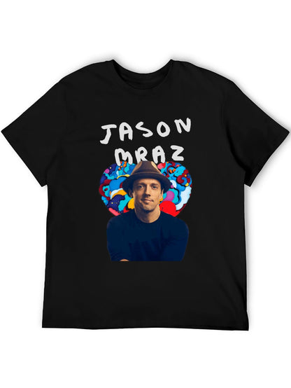 Music Unisex Cotton T-Shirt with Front Heat Transfer Print Xbbxosuzexyv