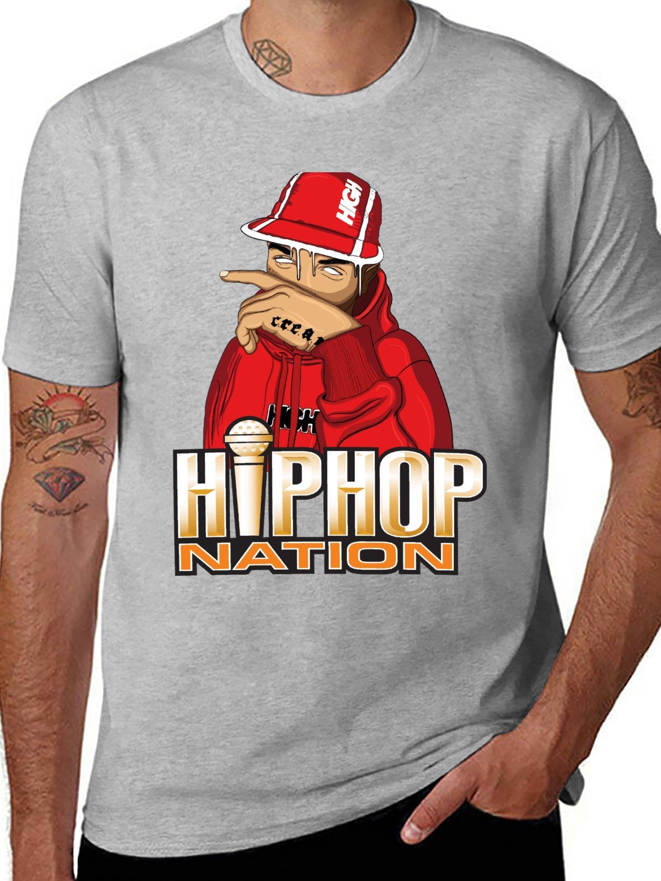 Music Unisex Cotton T-Shirt with Front Heat Transfer Print Xbbxy8xc629k