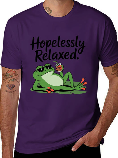 Funny Animals Unisex Cotton T-Shirt with Front Heat Transfer Print Xg2wdd45qp80