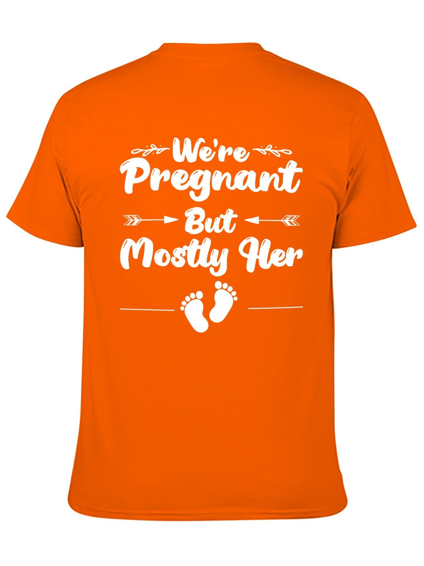 Unisex Cotton T-Shirt with Back Heat Transfer Printxb9hzy6outwe