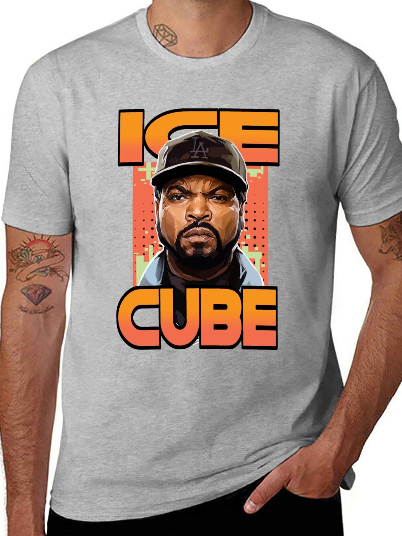 Music Unisex Cotton T-Shirt with Front Heat Transfer Print Xbbxy8sdc98c