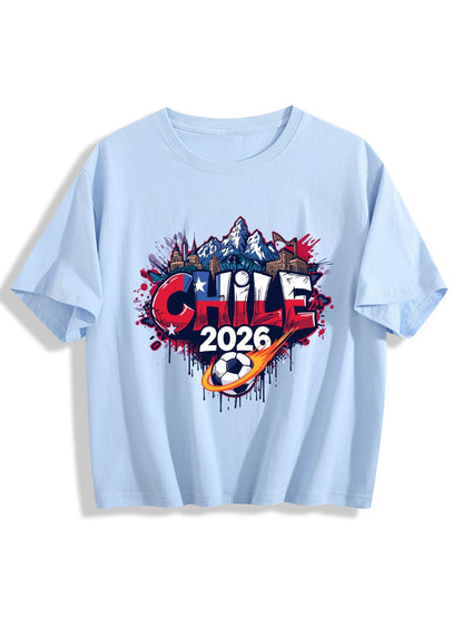 World Cup 2026 Women's Crop Top T-Shirt Chile