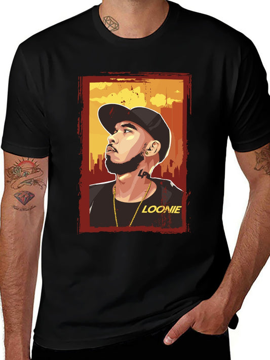 Music Unisex Cotton T-Shirt with Front Heat Transfer Print Xbbxy2mtjzbc