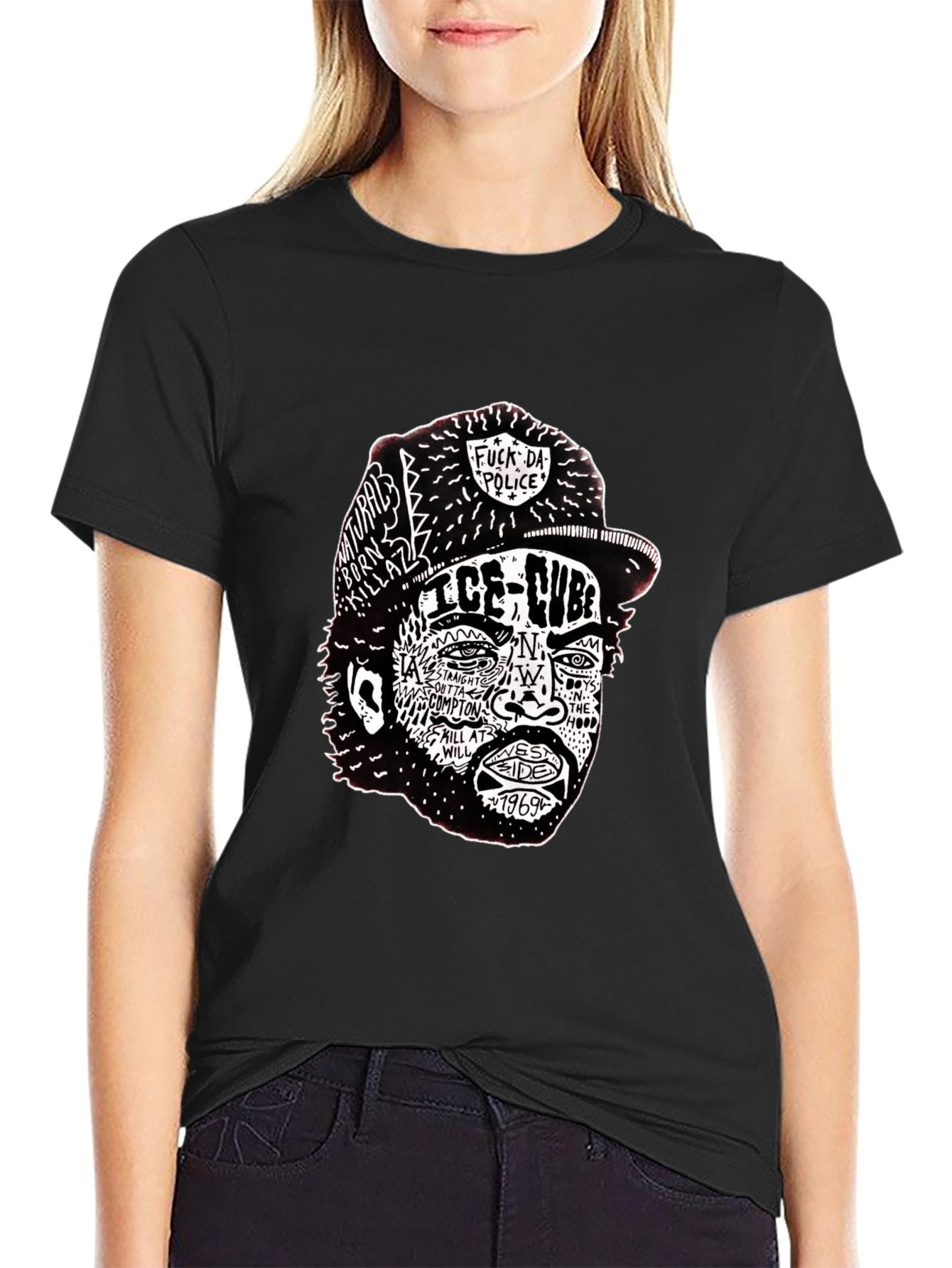 Music Unisex Cotton T-Shirt with Front Heat Transfer Print Xbb95q7ftsr1