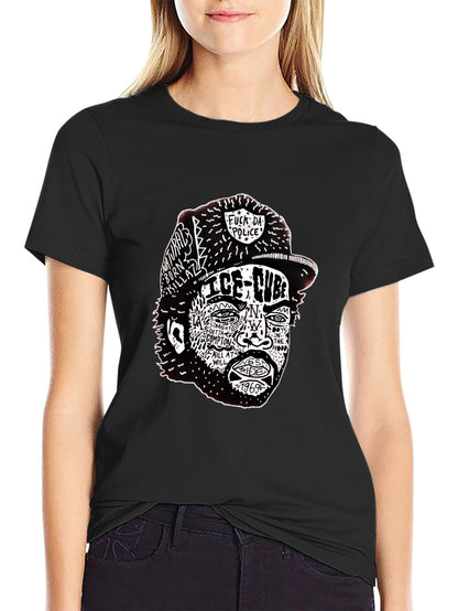 Music Unisex Cotton T-Shirt with Front Heat Transfer Print Xbb95q7ftsr1