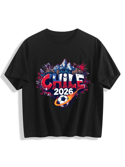 World Cup 2026 Women's Crop Top T-Shirt Chile