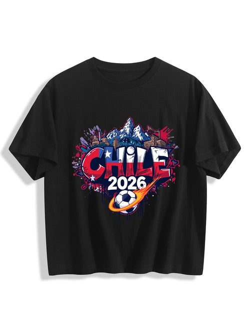 World Cup 2026 Women's Crop Top T-Shirt Chile