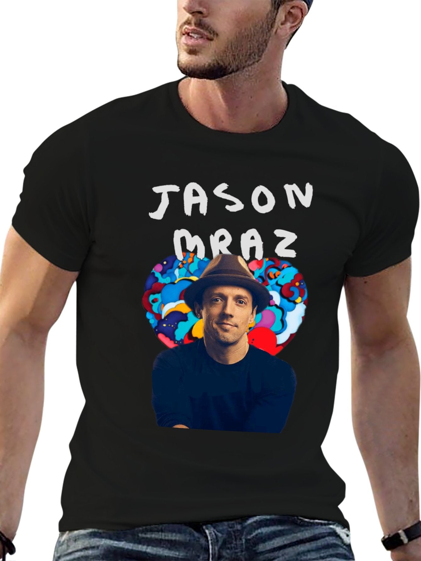 Music Unisex Cotton T-Shirt with Front Heat Transfer Print Xbbxosuzexyv