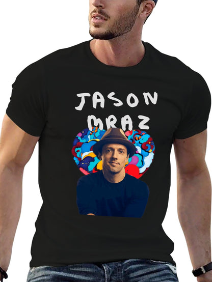 Music Unisex Cotton T-Shirt with Front Heat Transfer Print Xbbxosuzexyv