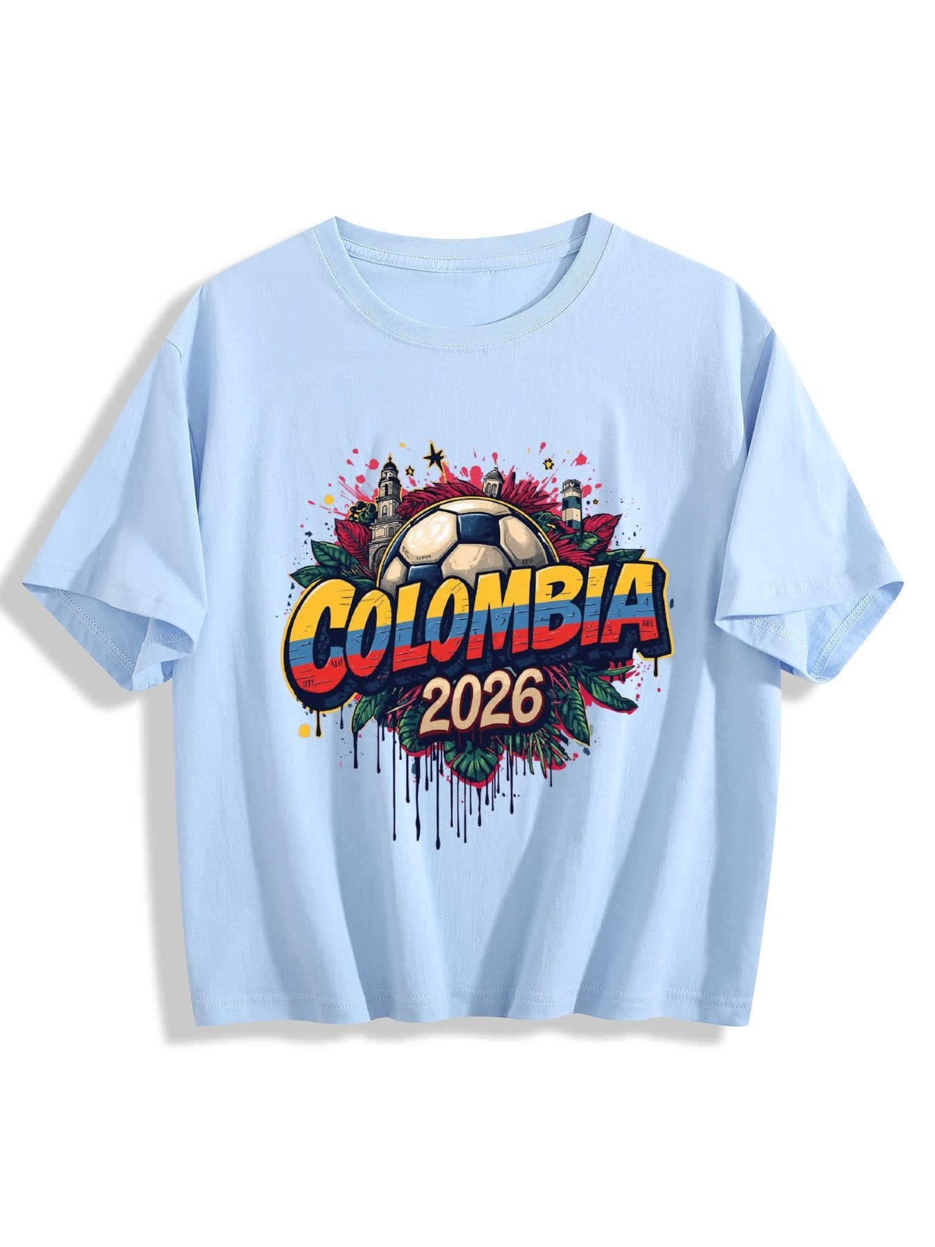 World Cup 2026 Women's Crop Top T-Shirt Colombia