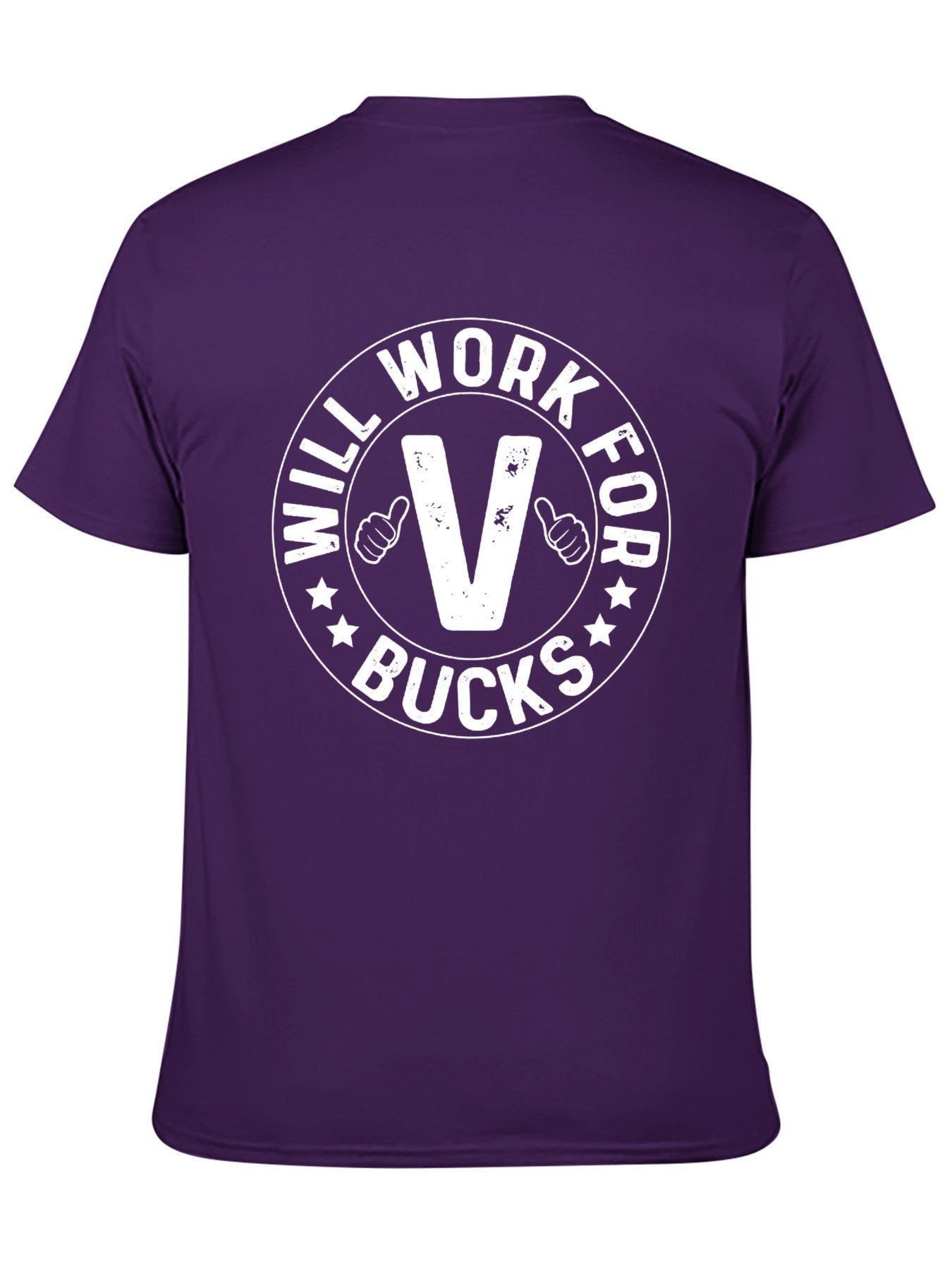 Unisex Cotton T-Shirt with Back Heat Transfer Printxb9hznzmnv9u
