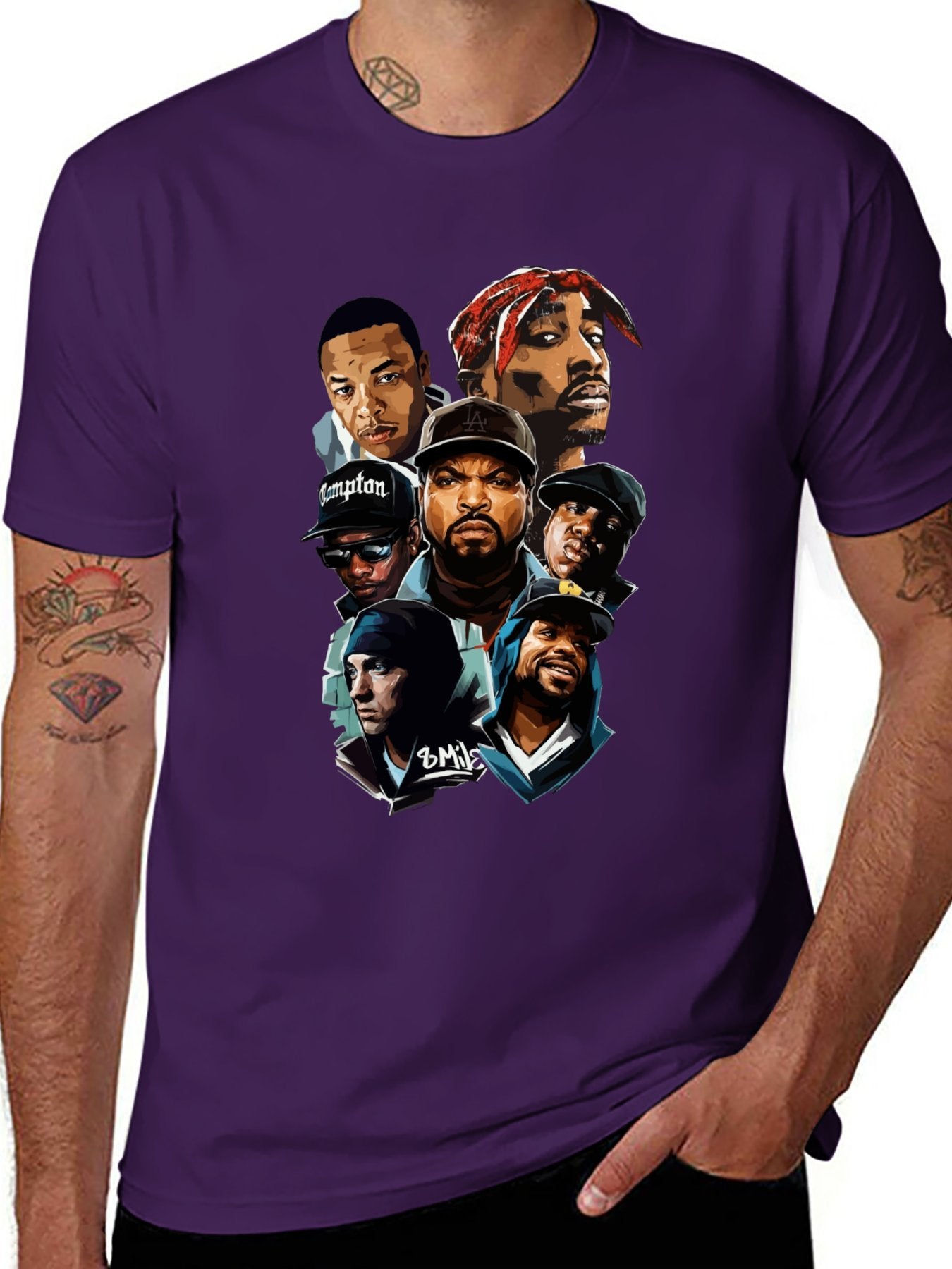 Music Unisex Cotton T-Shirt with Front Heat Transfer Print Xbbxy8ygg3qx
