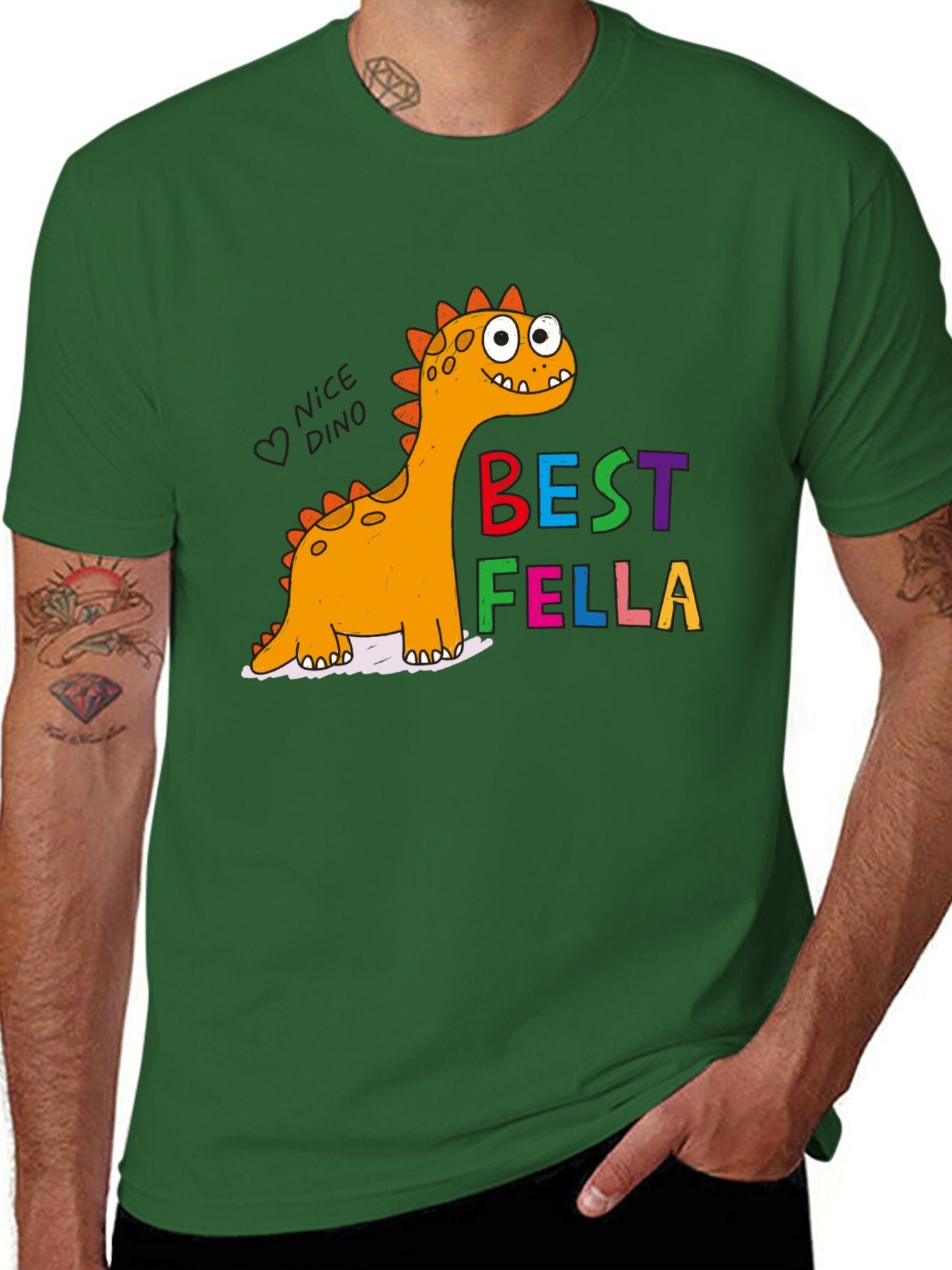 Funny Animals Unisex Cotton T-Shirt with Front Heat Transfer Print Xg2wdsbrgznv